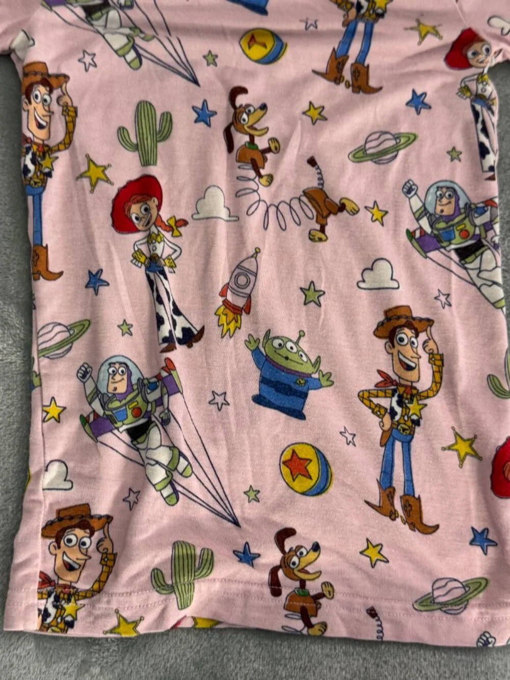 Little Sleepies Disney Story Pals Pink Two Piece Pajamas 18-24 Months